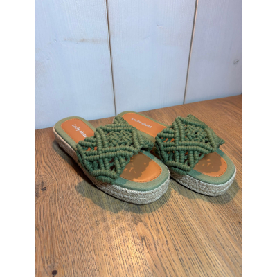 Green ibiza slippers Green ibiza slippers
