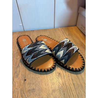 Zwarte ibiza slipper Zwarte ibiza slipper