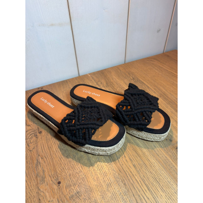 Black ibiza slippers Black ibiza slippers